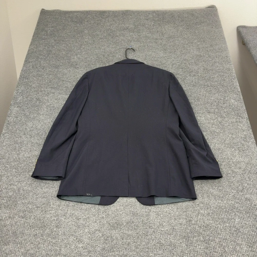 Vintage Polo University Club Ralph Lauren Blazer Mens 21.5x32 Navy Wool Preppy